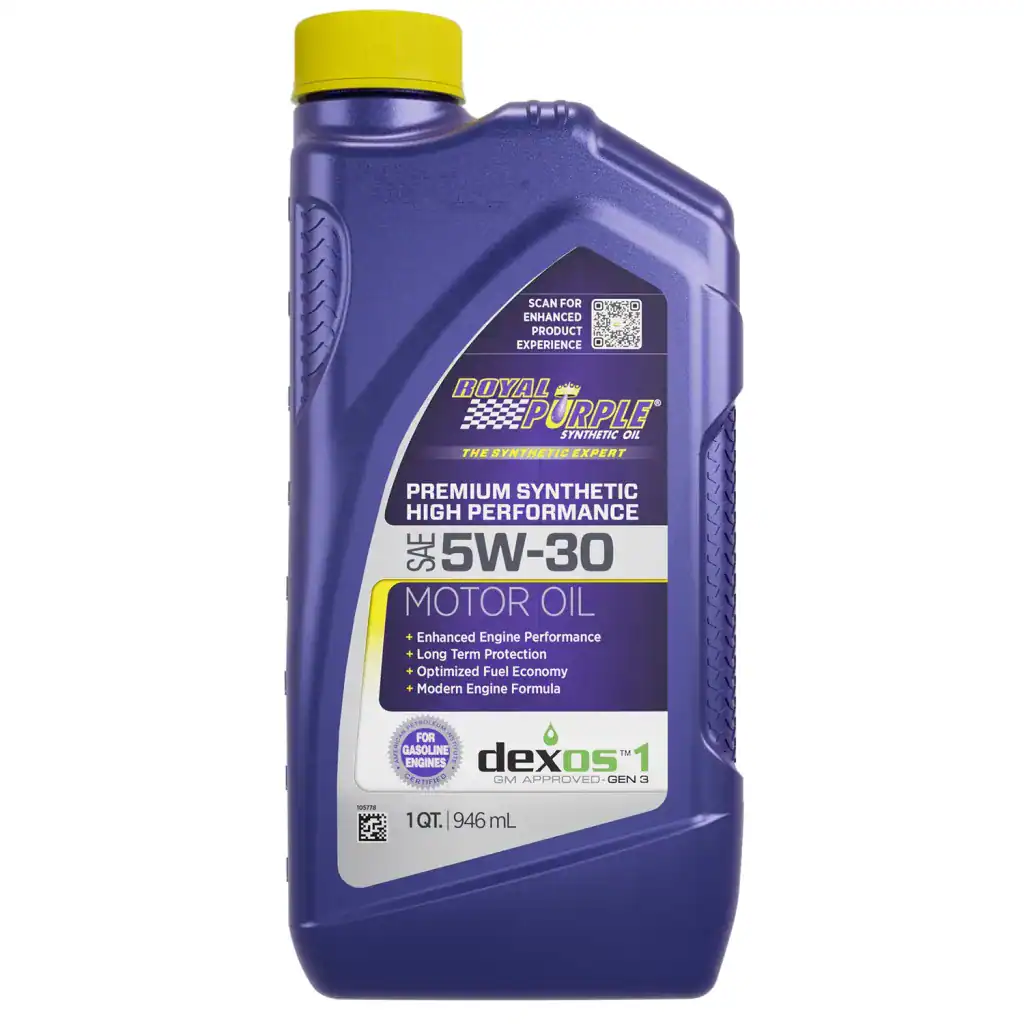 Royal Purple 06530 High Performance Premium Synthetic Motor Oil 5W-30 Quarts