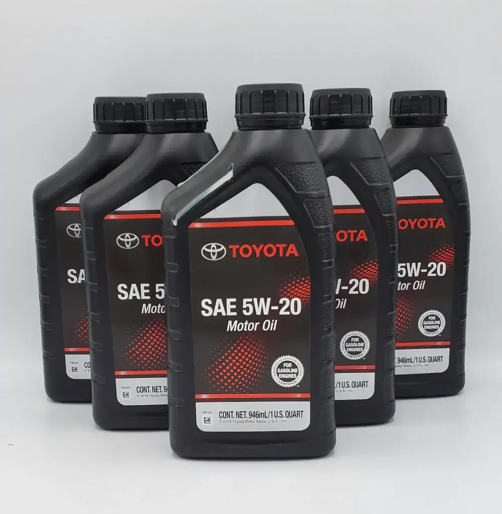Toyota SAE 5W-20 Synthetic Blend Motor Oil 6 Quarts (Case)