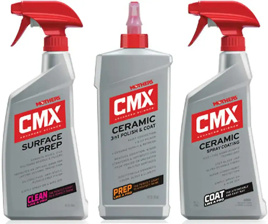 Mothers CMX Ceramic Spray PREP + 3 in 1 Polish + Coating Bundle