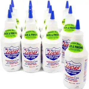 Lucas Oil 10008 Power Steering Stop Leak 12oz Bottles (12 Pack)