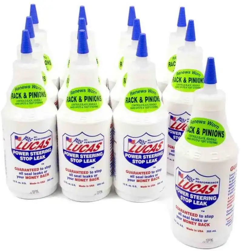 Lucas Oil 10008 Power Steering Stop Leak 12oz Bottles (12 Pack)
