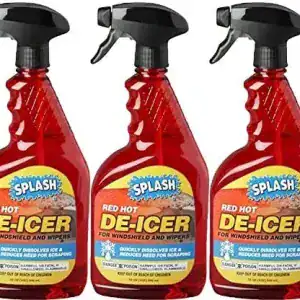 Splash Red Hot De-icer Windshield Trigger Spray 32 Ounces (3 Pack)