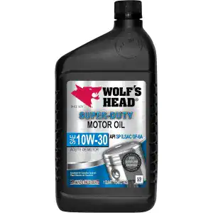 Wolf’s Head 836-91076-56 Super-Duty Semi Syn Motor Oil 10W-30 – Quarts