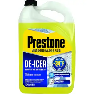 Prestone AS253 De-Icer Windshield Washer Fluid (Temperatures as Low as -34F) – 1 Gallon