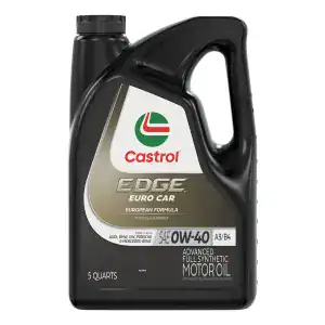 Castrol EDGE 15B5FC Euro Car Motor Oil A3/B4 0W-40 – 5 Quart Jug