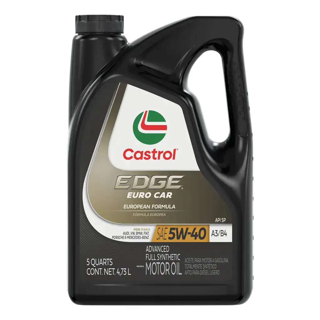 Castrol EDGE 15D934 Euro Car Motor Oil A3/B4 5W-40 - 5 Quart Jug