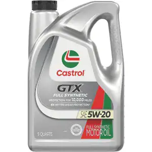 Castrol GTX 15E72E Full Synthetic Motor Oil 5W-20 – 5 Quart Jug