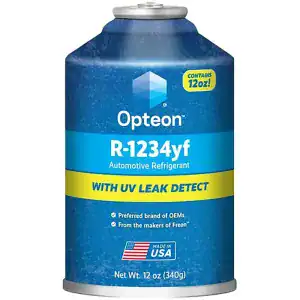 Chemours Opteon R-1234yf Automotive Refrigerant With UV Leak Detect – 12 Ounce Can