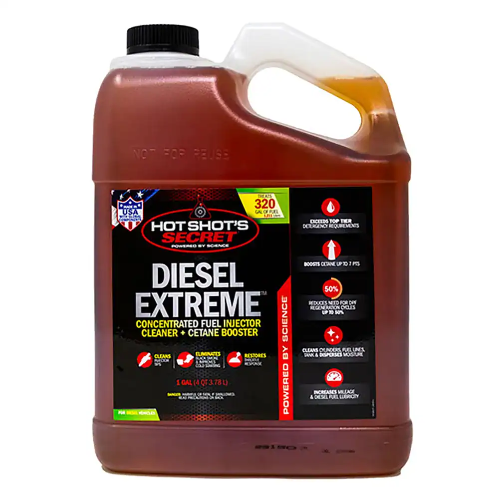 HOT SHOT'S SECRET Diesel Extreme Fuel Injector Cleaner & Cetane Booster - 1 Gallon