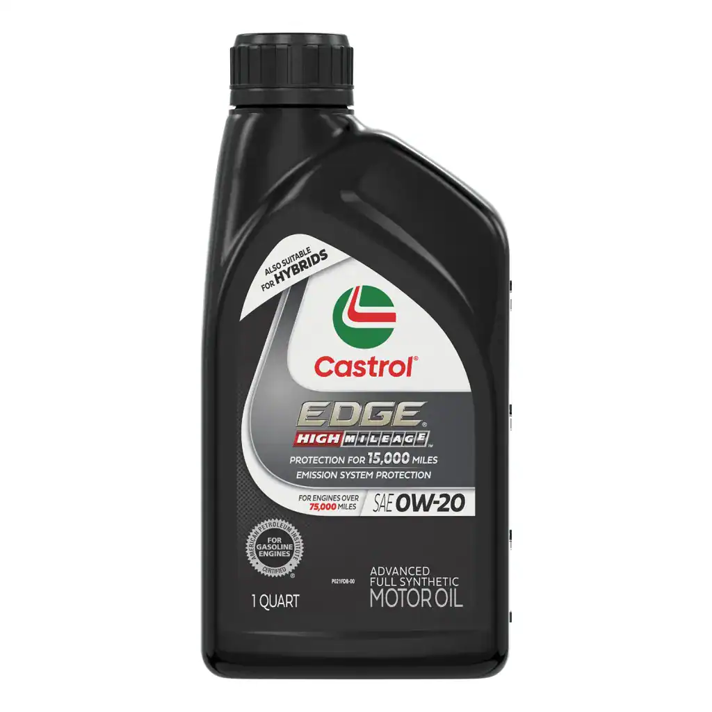 Castrol EDGE High Mileage 15D47C Motor Oil 0W-20 - Quarts