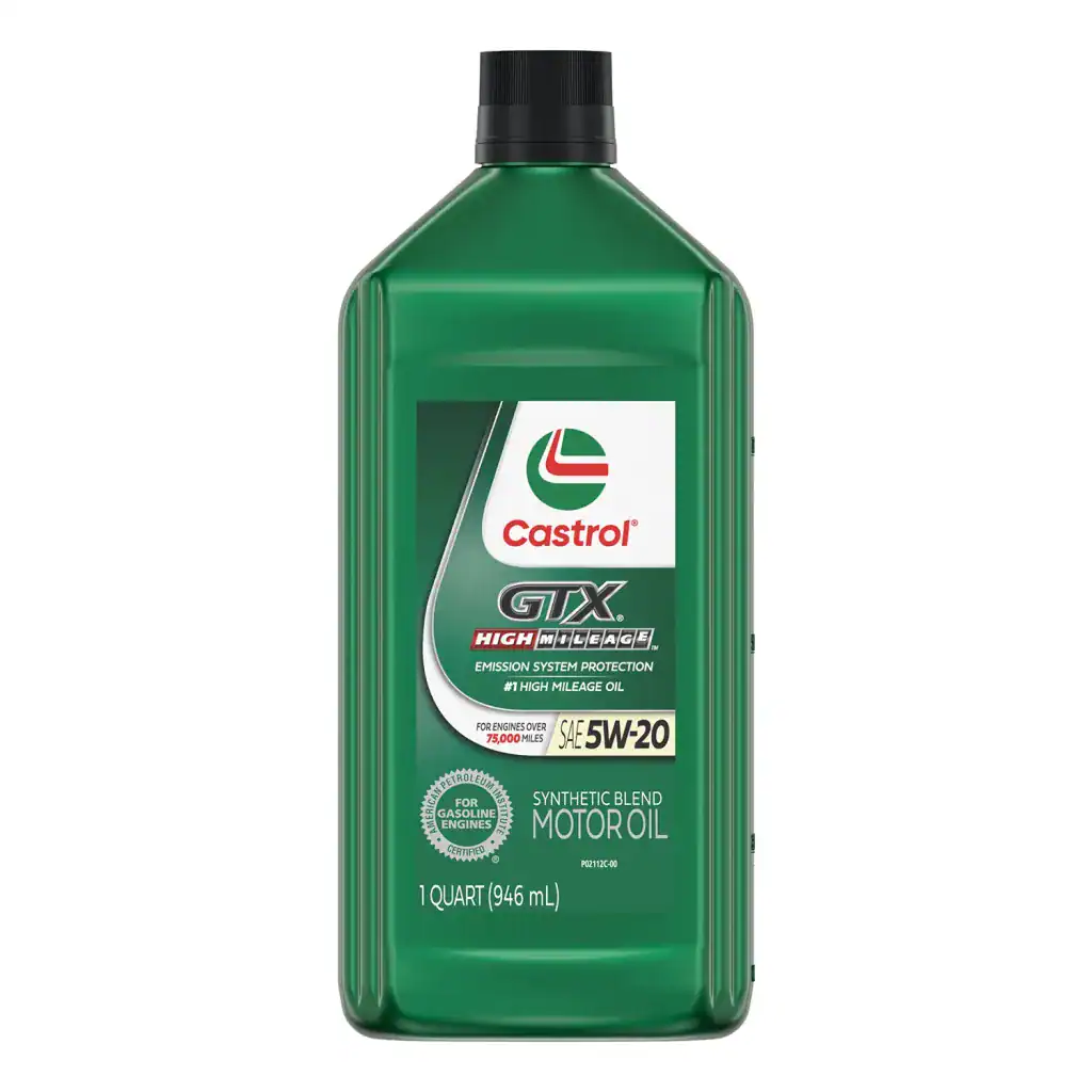 Castrol GTX High Mileage 15B6E6 Motor Oil 5W-20 - Quarts