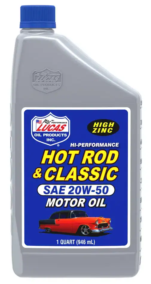 Lucas Oil 10689 Hot Rod & Classic Car Motor Oil SAE 20W-50 Quart - 1 Pack