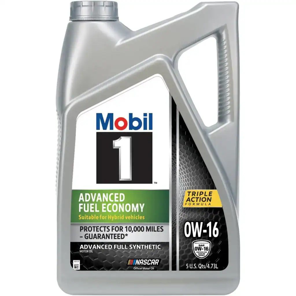Mobil 1 124322 Full Synthetic Motor Oil 0W-16 - 5 Quart Jug
