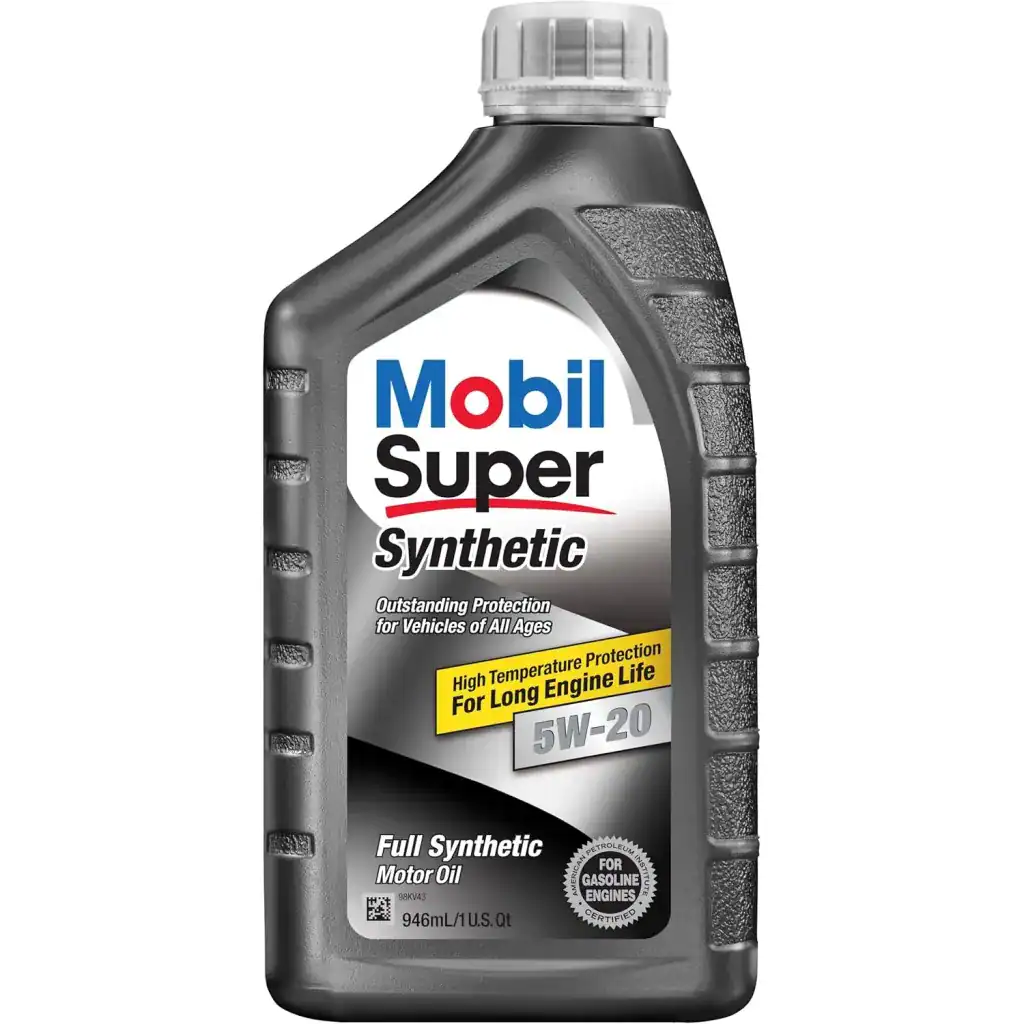 Mobil 1 Super Synthetic 5W-20 Motor Oil Quart Bottles