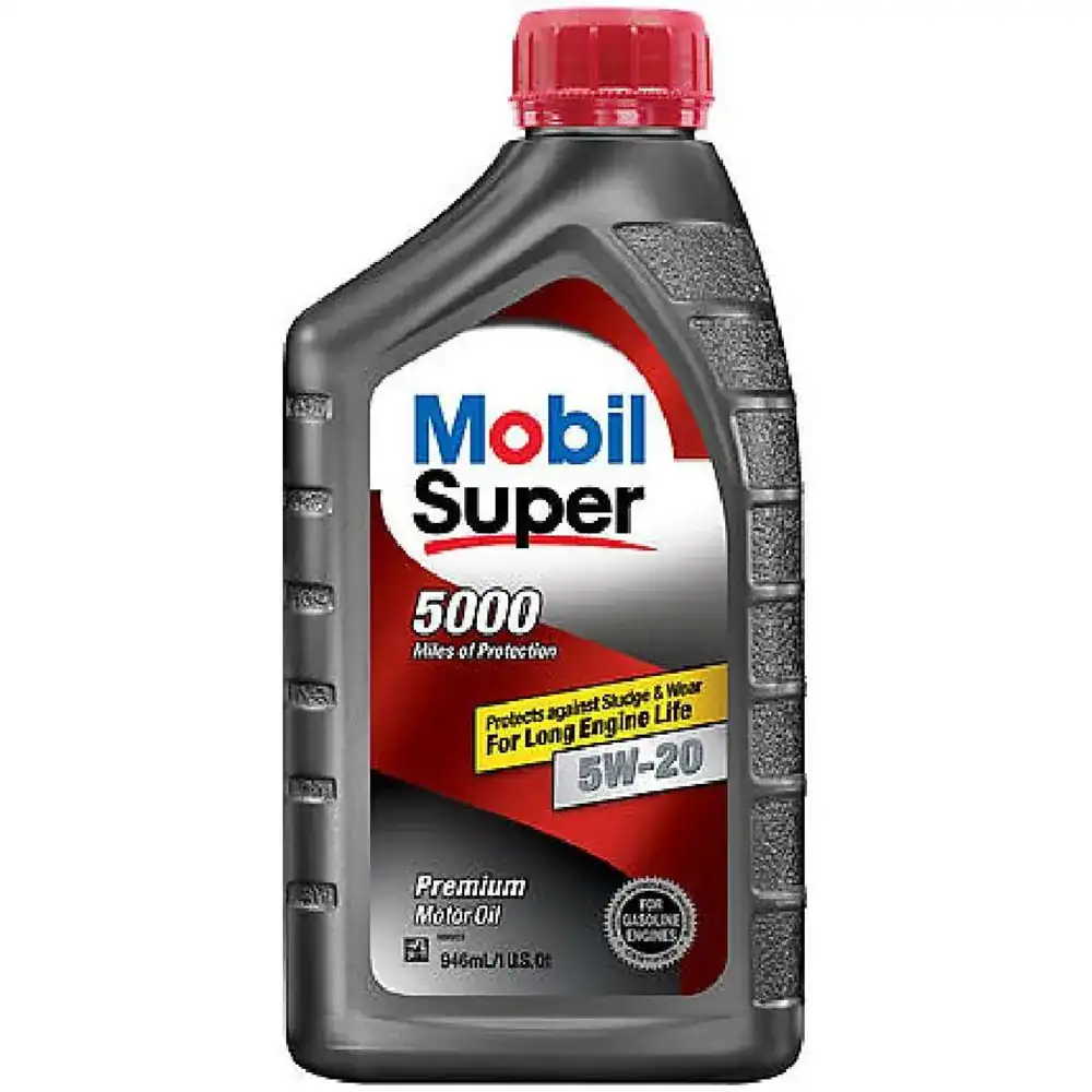 Mobil 124405 Super Premium Motor Oil 5W-20 - Case (6 Quarts)