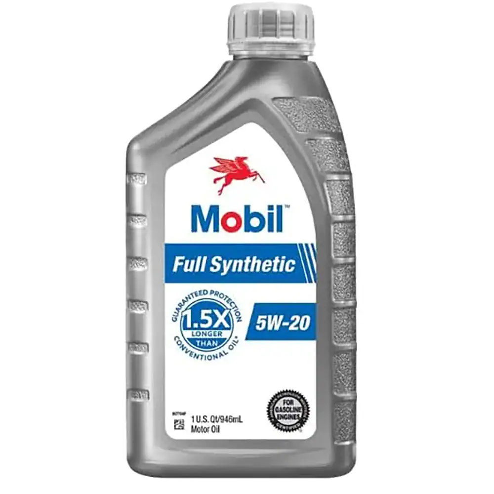 Mobil 125196 Full Synthetic Motor Oil 5W-20 - Case (6 Quarts)