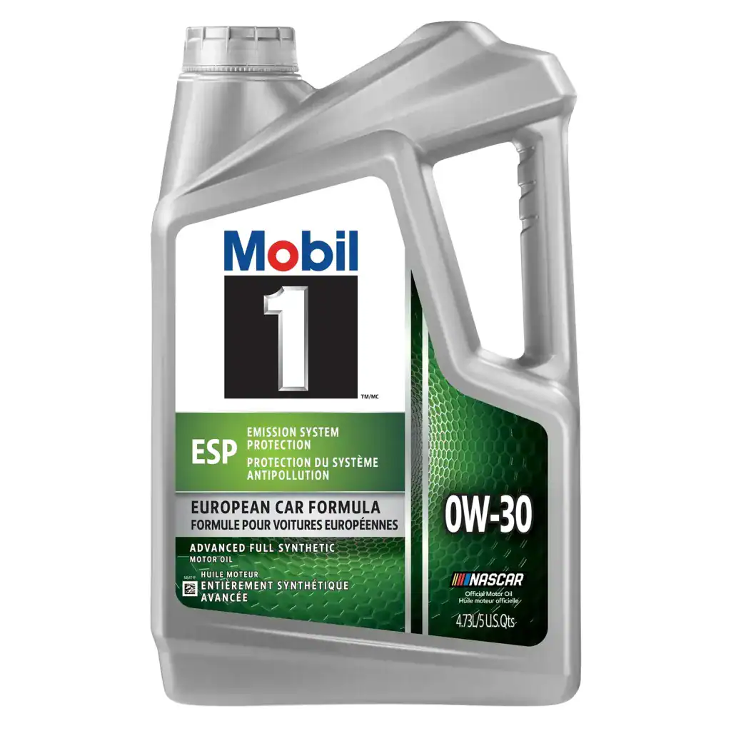 Mobil 1 126609 Synthetic ESP Motor Oil 0W-30 -5 Quart Jug