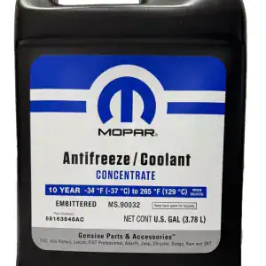 Mopar 68163848AB Engine Coolant Antifreeze 10 Year 150,000 Mile Concentrate