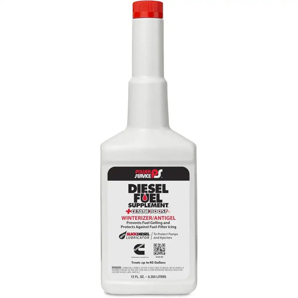 Power Service 1012-09 Diesel Fuel Supplement +Cetane Boost - 12 Ounce