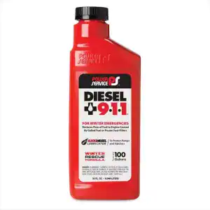 Power Service 8025-12 Diesel 9-1-1 Fuel Anti-Freezer – 32 Ounce
