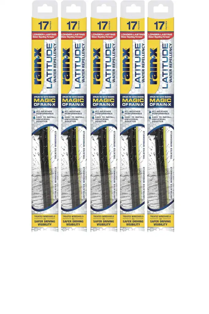 Rain-X Latitude 2-In-1 Water Repellent Wiper Blades - 17" (Pack of 5)