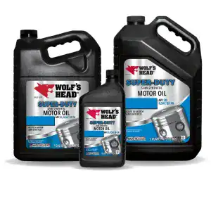 Wolf’s Head 836-91065-34 Super-Duty Semi Syn Motor Oil 5W-30 – 5 Quart
