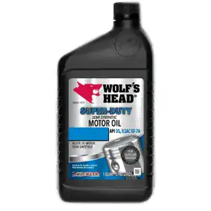 Wolf’s Head 836-91096-56 Super-Duty Semi Syn Motor Oil 20W-50 – Quarts