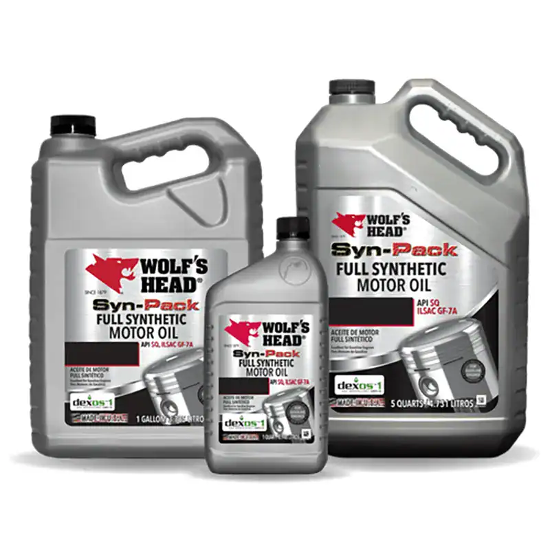 Wolf's Head 836-85655-34 Synthetic Dexos Motor Oil 0W-20 - 5 Quart