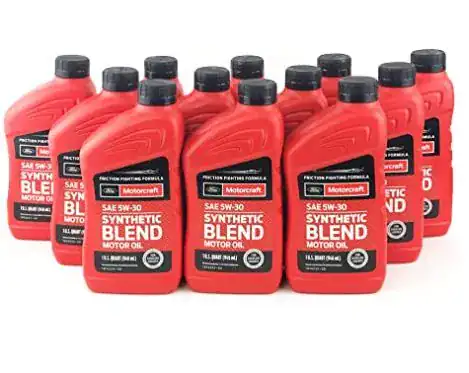 Motorcraft SAE 5w30 Synthetic Blend Motor Oil (12 Quarts)