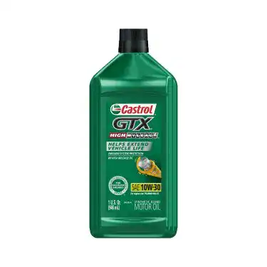 Castrol GTX 10W-30 High Mileage Motor Oil Quart Bottles